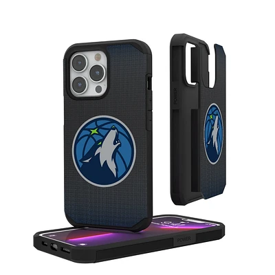Minnesota Timberwolves Linen Logo iPhone Rugged Case