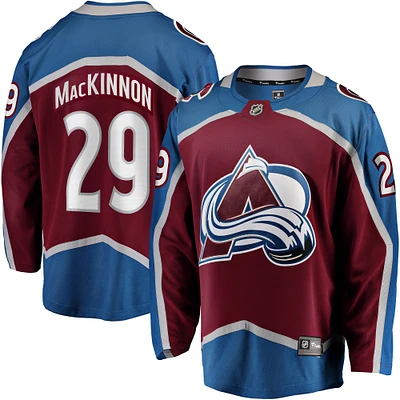 Men's Fanatics Nathan MacKinnon Burgundy Colorado Avalanche Home Breakaway Jersey