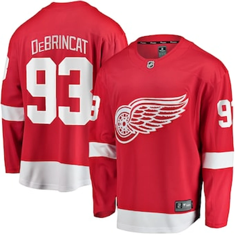 Men's Fanatics Alex DeBrincat Red Detroit Wings Home Breakaway Jersey