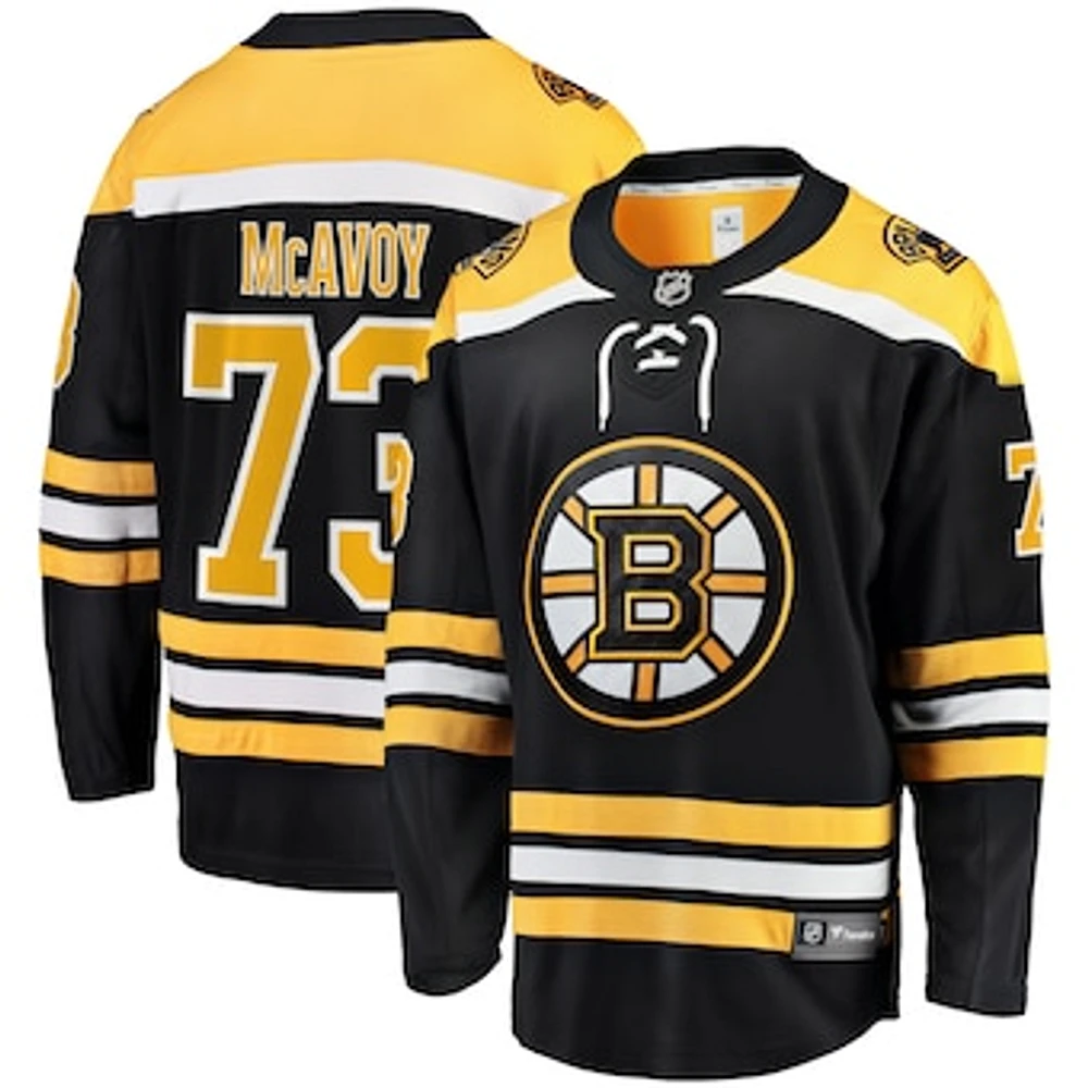 Men's Fanatics Charlie McAvoy Black Boston Bruins Home Breakaway Jersey