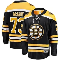 Men's Fanatics Charlie McAvoy Black Boston Bruins Home Breakaway Jersey