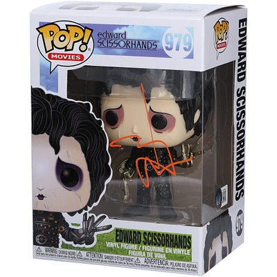 Johnny Depp Edward Scissorhands Autographed #979 Funko Pop! Vinyl Figure - Signed in Orange Ink - BAS