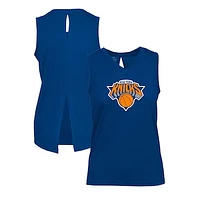 Women's Levelwear Blue New York Knicks Paisley Core V-Neck Tank Top