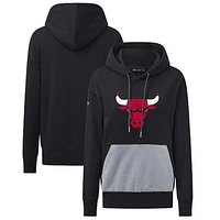 Women's Levelwear Black Chicago Bulls Bonfire Pullover Hoodie