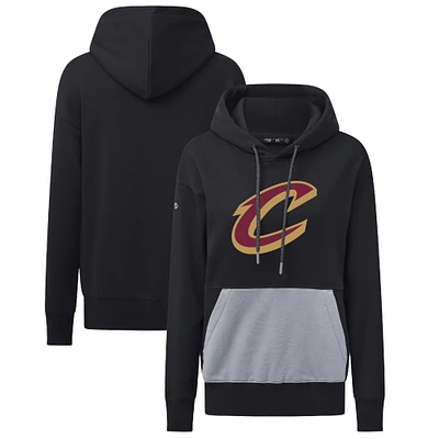 Women's Levelwear Black Cleveland Cavaliers Bonfire Pullover Hoodie