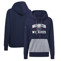 Women's Levelwear Navy Washington Wizards Bonfire Pullover Hoodie