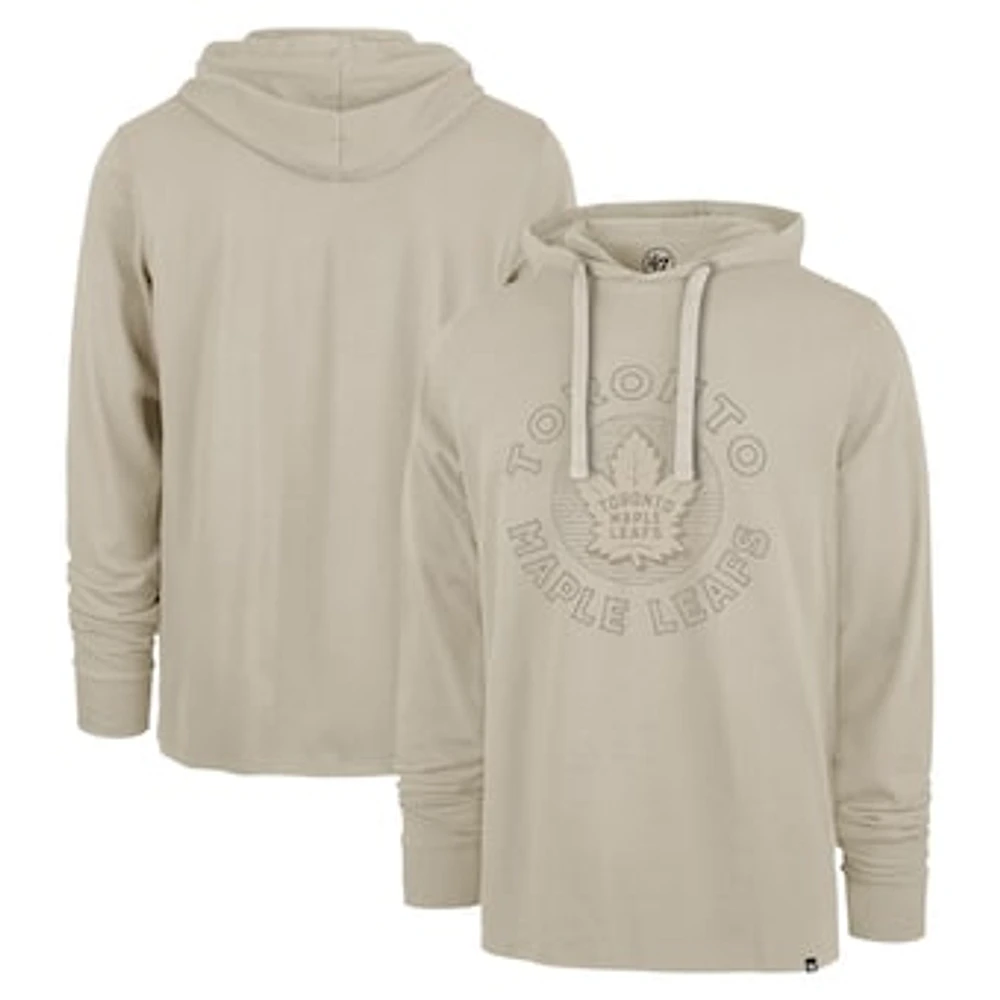 Men's '47 Cream Toronto Maple Leafs Canyon Ashby Rugby Pullover Hoodie