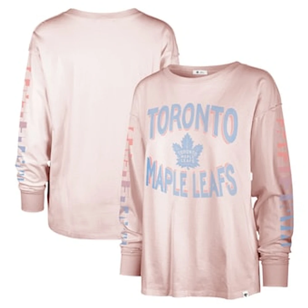 Women's '47 Pink Toronto Maple Leafs Cloud Nine Long Sleeve T-Shirt