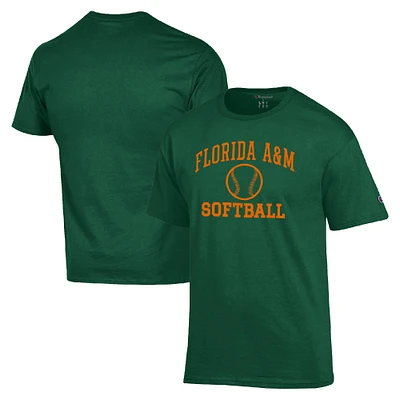 Men's Champion Florida A&M Rattlers Icon Softball Powerblend T-Shirt