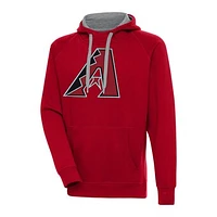 Men's Antigua Red Arizona Diamondbacks Victory Pullover Hoodie