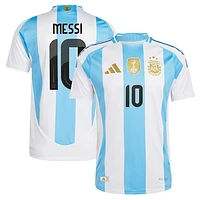 Men's adidas Lionel Messi White Argentina National Team 2024 Home Authentic Player Jersey