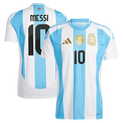 Men's adidas Lionel Messi White Argentina National Team 2024 Home Replica Player Jersey