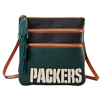 Dooney & Bourke Green Bay Packers Infield Triple Zip Crossbody Purse