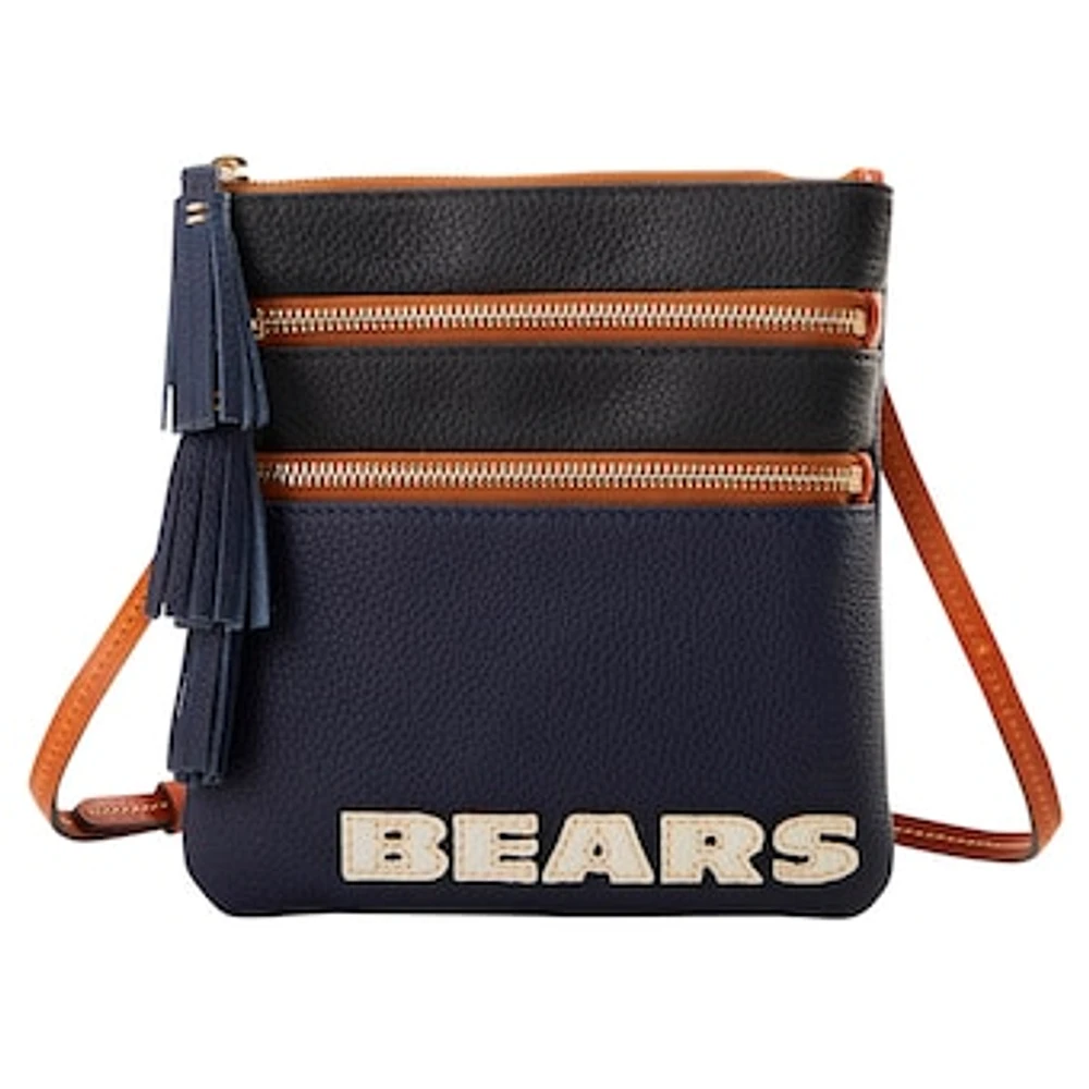 Dooney & Bourke Chicago Bears Infield Triple Zip Crossbody Purse