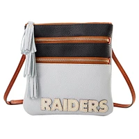 Dooney & Bourke Las Vegas Raiders Infield Triple Zip Crossbody Purse