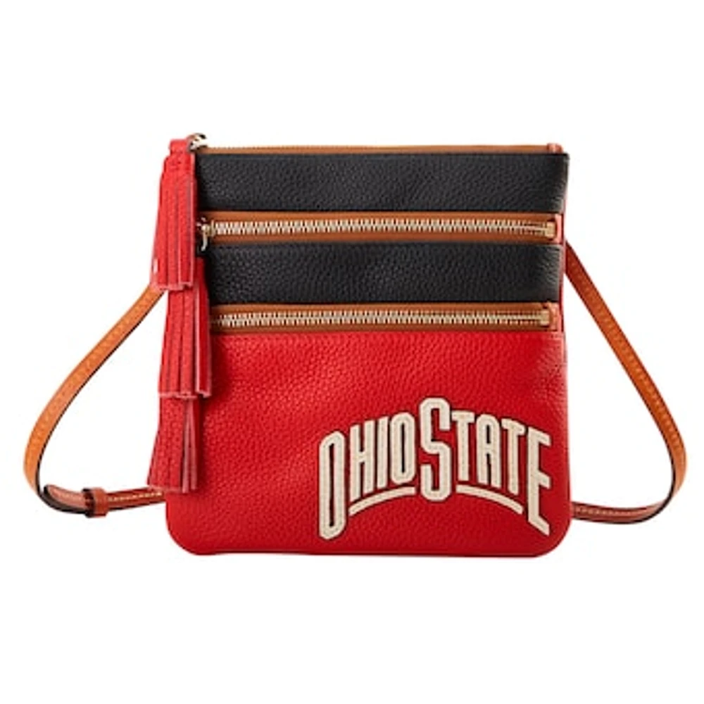 Dooney & Bourke Ohio State Buckeyes Infield Triple Zip Crossbody Purse