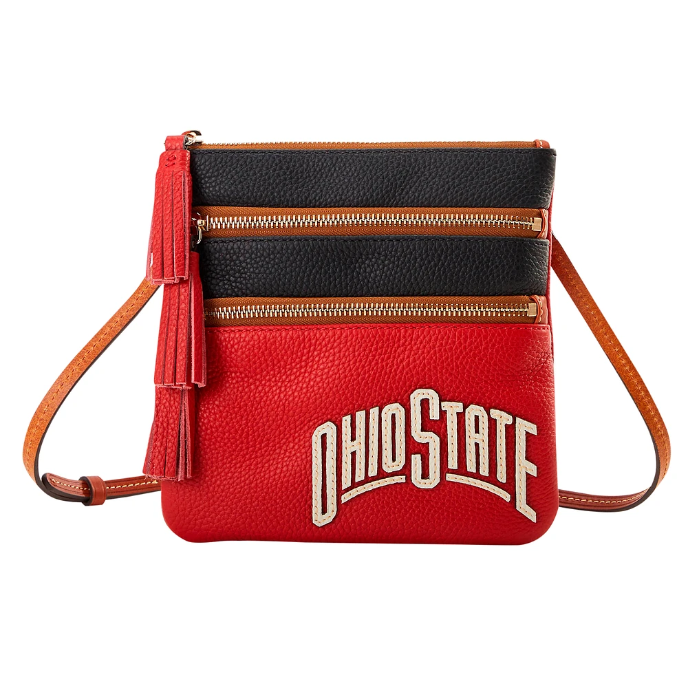 Dooney & Bourke Ohio State Buckeyes Infield Triple Zip Crossbody Purse