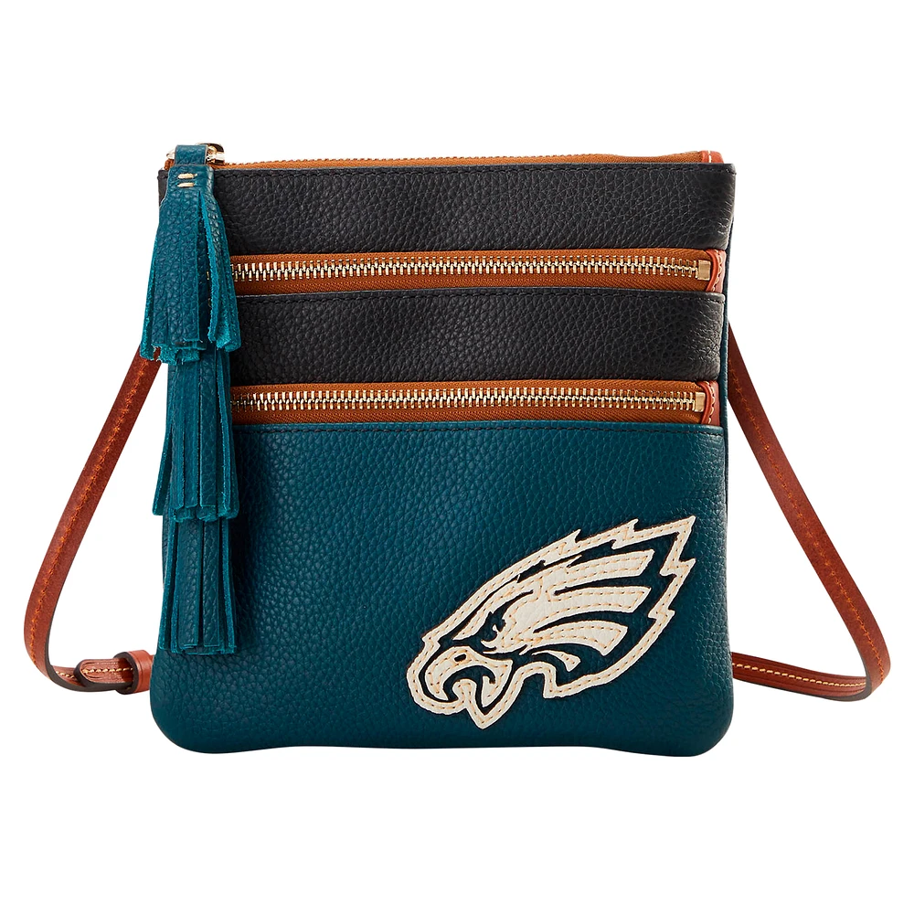 Dooney & Bourke Philadelphia Eagles Infield Triple Zip Crossbody Purse