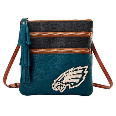 Dooney & Bourke Philadelphia Eagles Infield Triple Zip Crossbody Purse