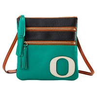 Dooney & Bourke Oregon Ducks Infield Triple Zip Crossbody Purse