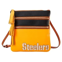 Dooney & Bourke Pittsburgh Steelers Infield Triple Zip Crossbody Purse