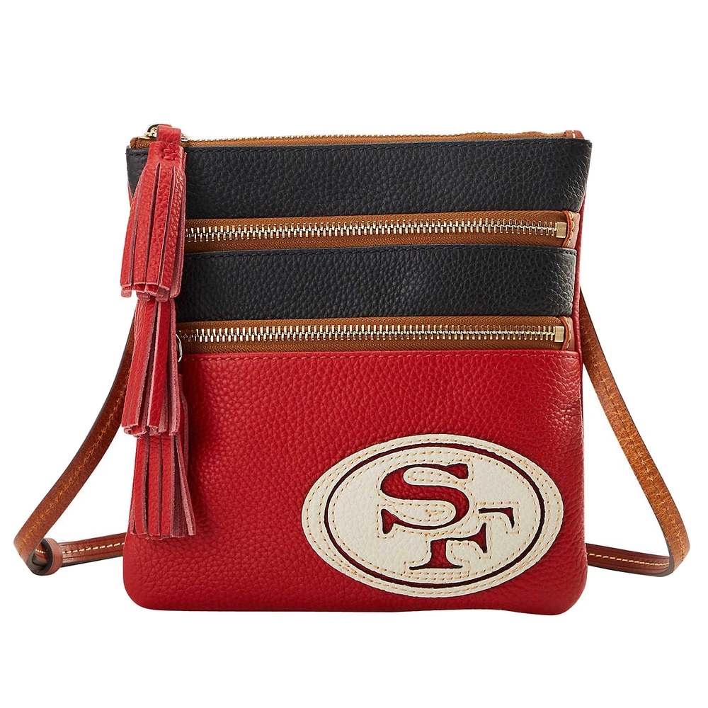 Dooney & Bourke San Francisco 49ers Infield Triple Zip Crossbody Purse