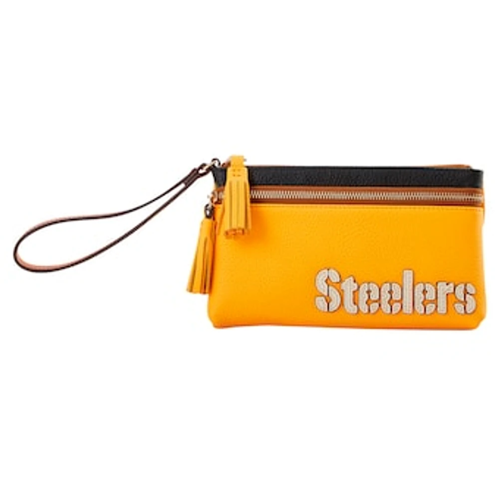 Dooney & Bourke Pittsburgh Steelers Infield Double-Zip Wristlet