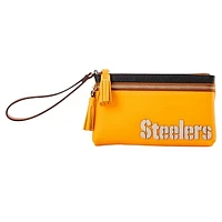 Dooney & Bourke Pittsburgh Steelers Infield Double-Zip Wristlet