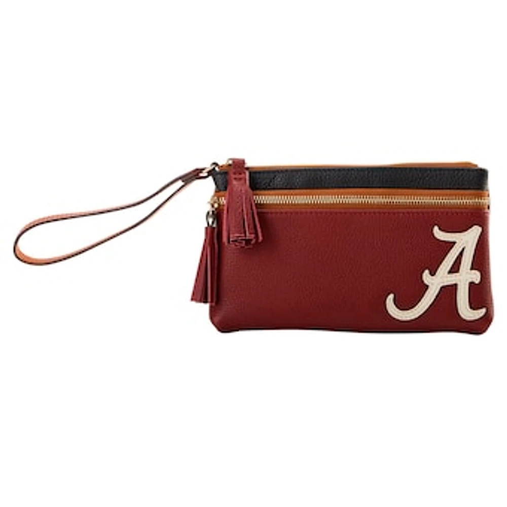 Dooney & Bourke Alabama Crimson Tide Infield Double-Zip Wristlet