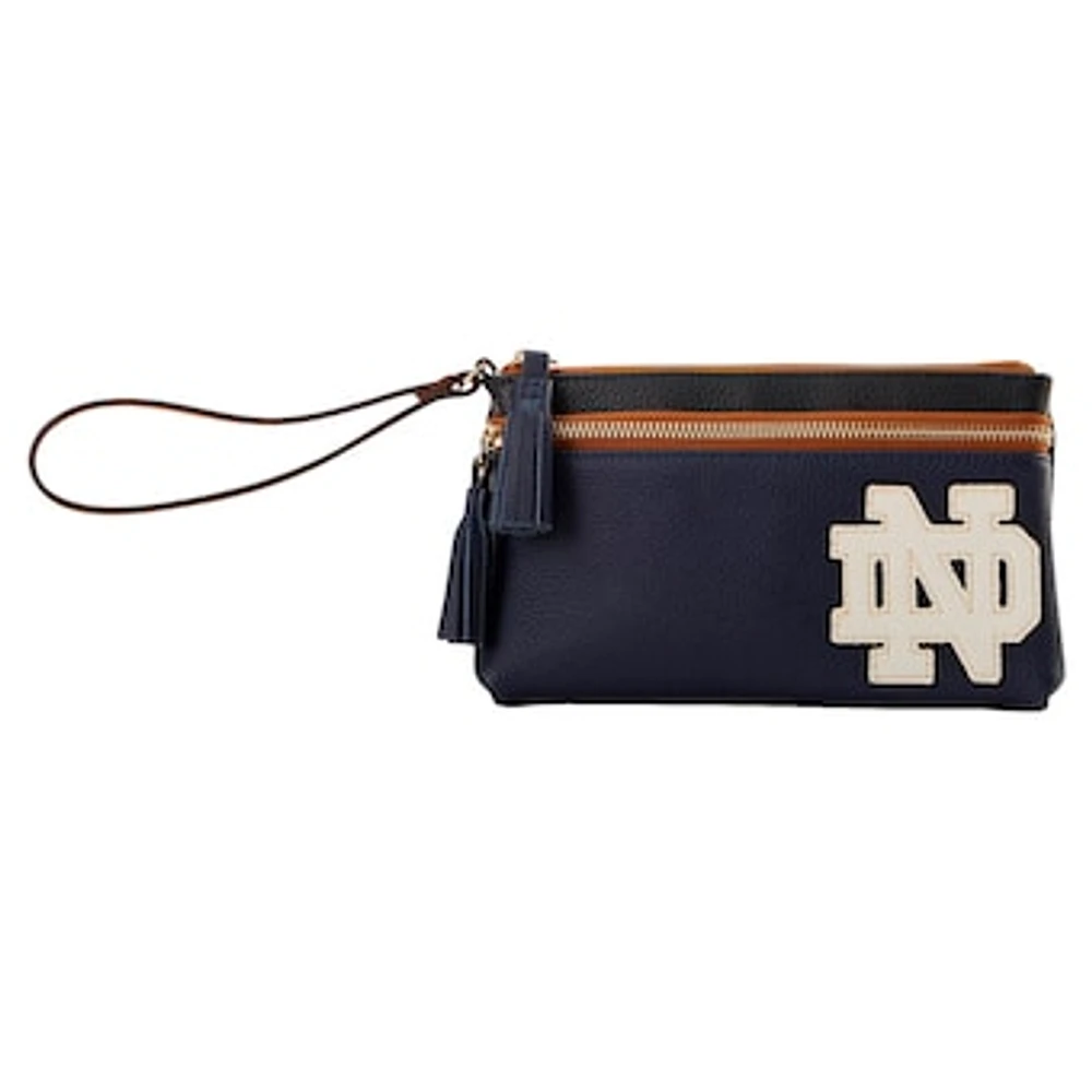 Dooney & Bourke Notre Dame Fighting Irish Infield Double-Zip Wristlet