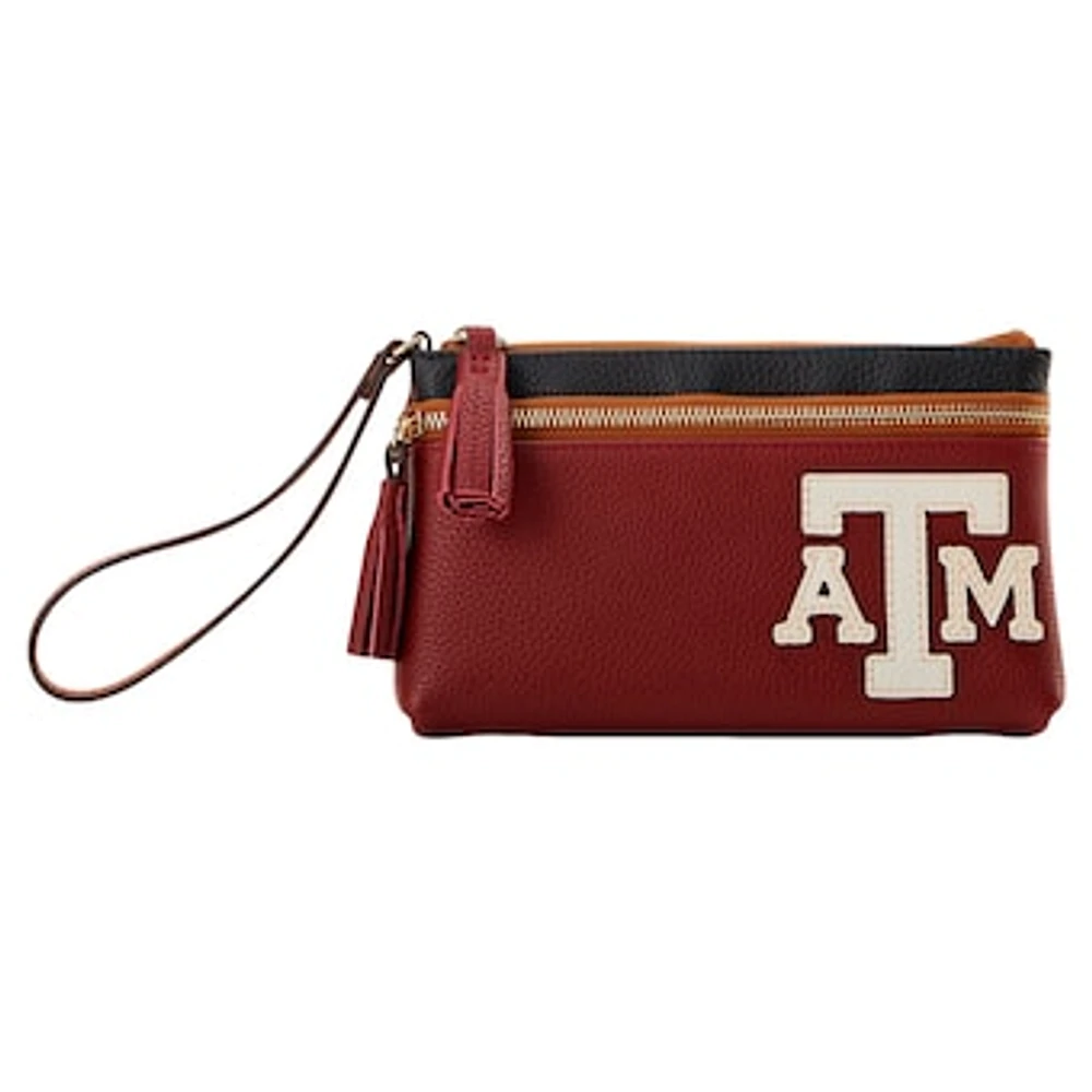 Dooney & Bourke Texas A&M Aggies Infield Double-Zip Wristlet