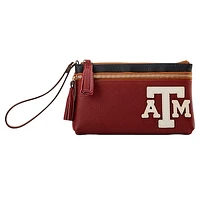 Dooney & Bourke Texas A&M Aggies Infield Double-Zip Wristlet