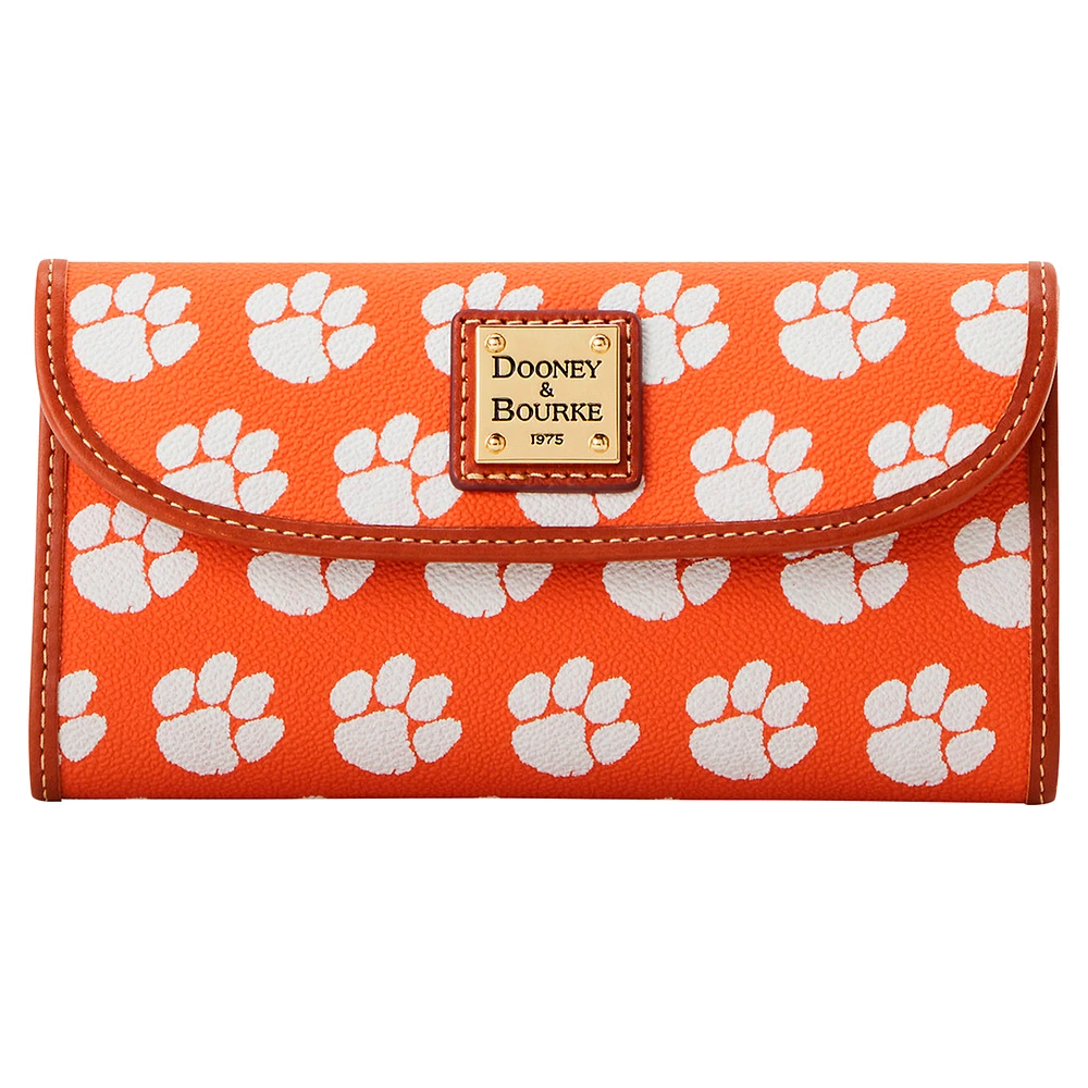 Dooney & Bourke Clemson Tigers Signature Continental Clutch