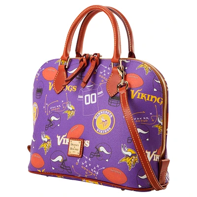 Dooney & Bourke Minnesota Vikings Game Day Zip Zip Satchel