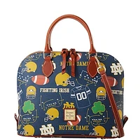 Dooney & Bourke Notre Dame Fighting Irish Game Day Zip Zip Satchel