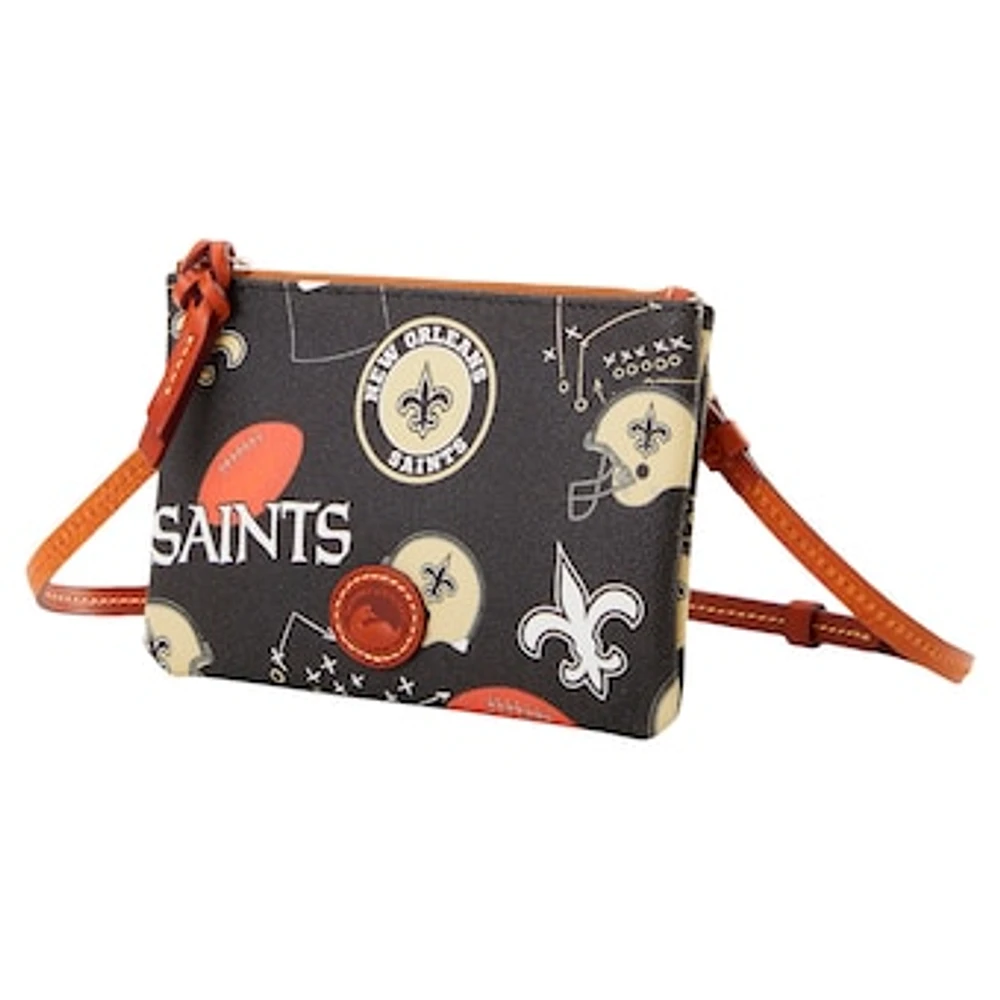 Dooney & Bourke New Orleans Saints Top Zip Crossbody Purse