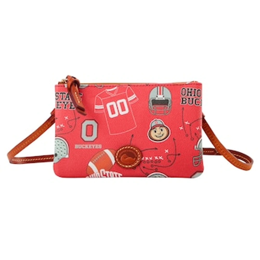 Dooney & Bourke Ohio State Buckeyes Top Zip Crossbody Purse