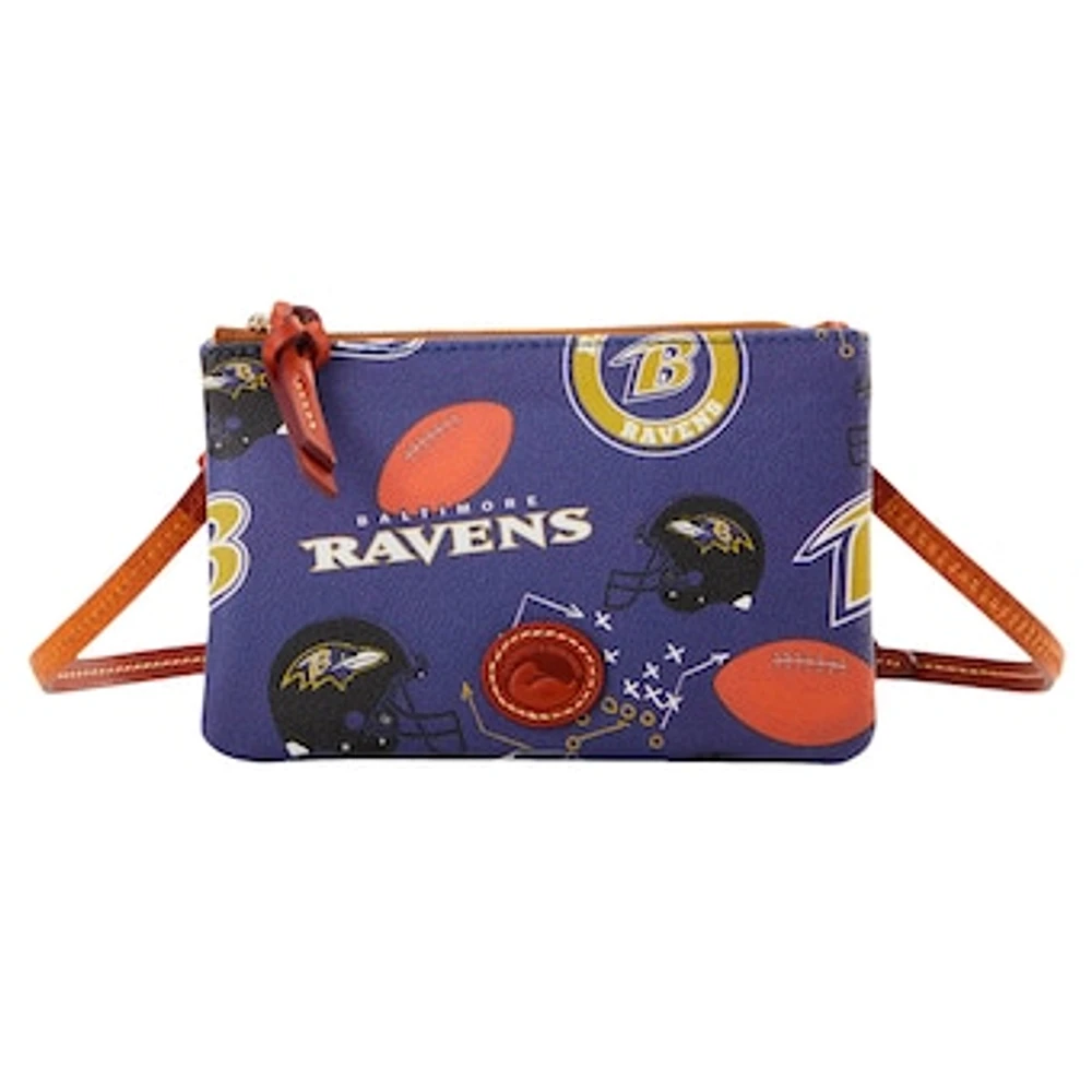 Dooney & Bourke Baltimore Ravens Top Zip Crossbody Purse