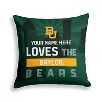 Pegasus Baylor Bears 18" x 18" City Skyline Personalized Decor Pillow