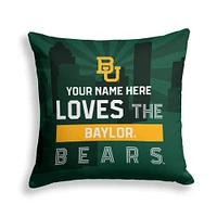 Pegasus Baylor Bears 18" x 18" City Skyline Personalized Decor Pillow