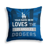 Pegasus Los Angeles Dodgers 18" x 18" City Skyline Personalized Decor Pillow