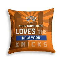 Pegasus New York Knicks 18" x 18" City Skyline Personalized Decor Pillow