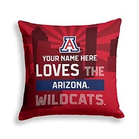 Pegasus Arizona Wildcats 18" x 18" City Skyline Personalized Decor Pillow