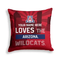 Pegasus Arizona Wildcats 18" x 18" City Skyline Personalized Decor Pillow