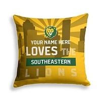 Pegasus Southeastern Louisiana Lions 18" x 18" City Skyline Personalized Decor Pillow