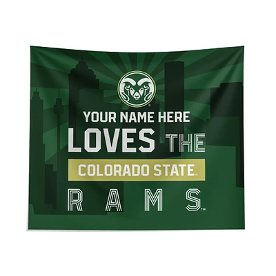 Pegasus Colorado State Rams 51" x 60" City Skyline Personalized Wall Tapestry