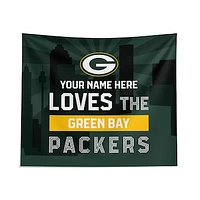 Pegasus Green Bay Packers 51" x 60" City Skyline Personalized Wall Tapestry