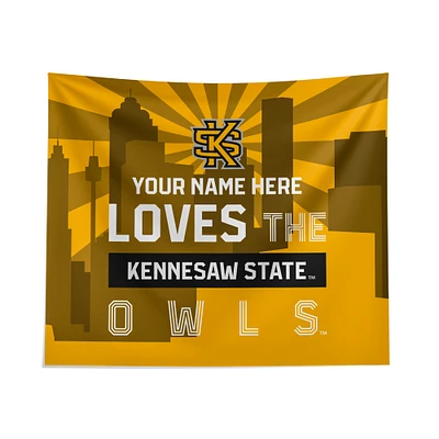 Pegasus Kennesaw State Owls 51" x 60" City Skyline Personalized Wall Tapestry