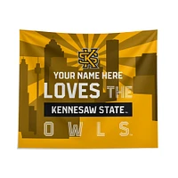 Pegasus Kennesaw State Owls 51" x 60" City Skyline Personalized Wall Tapestry