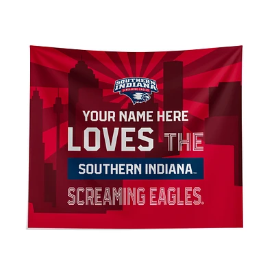 Pegasus Southern Indiana Screaming Eagles 51" x 60" City Skyline Personalized Wall Tapestry